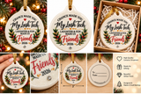 Chance Made You My LASH Tech Friends Porcelain Ornament