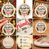Chance Made You My LASH Tech Friends Porcelain Ornament