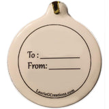 Mother In Law Special Bond Love Porcelain Christmas Ornament Rhinestone Family Friend