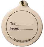 GrandSon with Love Porcelain Ornament Grandchild Simple Honest Pure Joy - Laurie G Creations